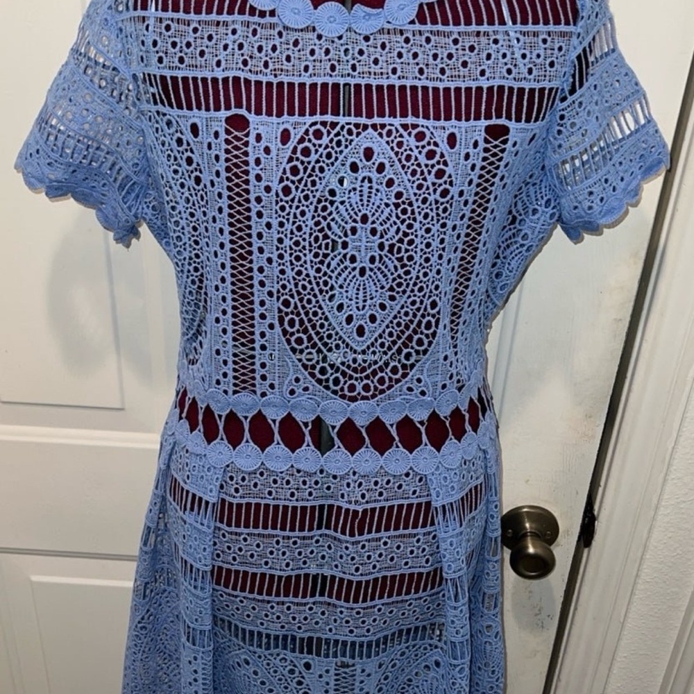 Bluivy Periwinkle Lace Dress